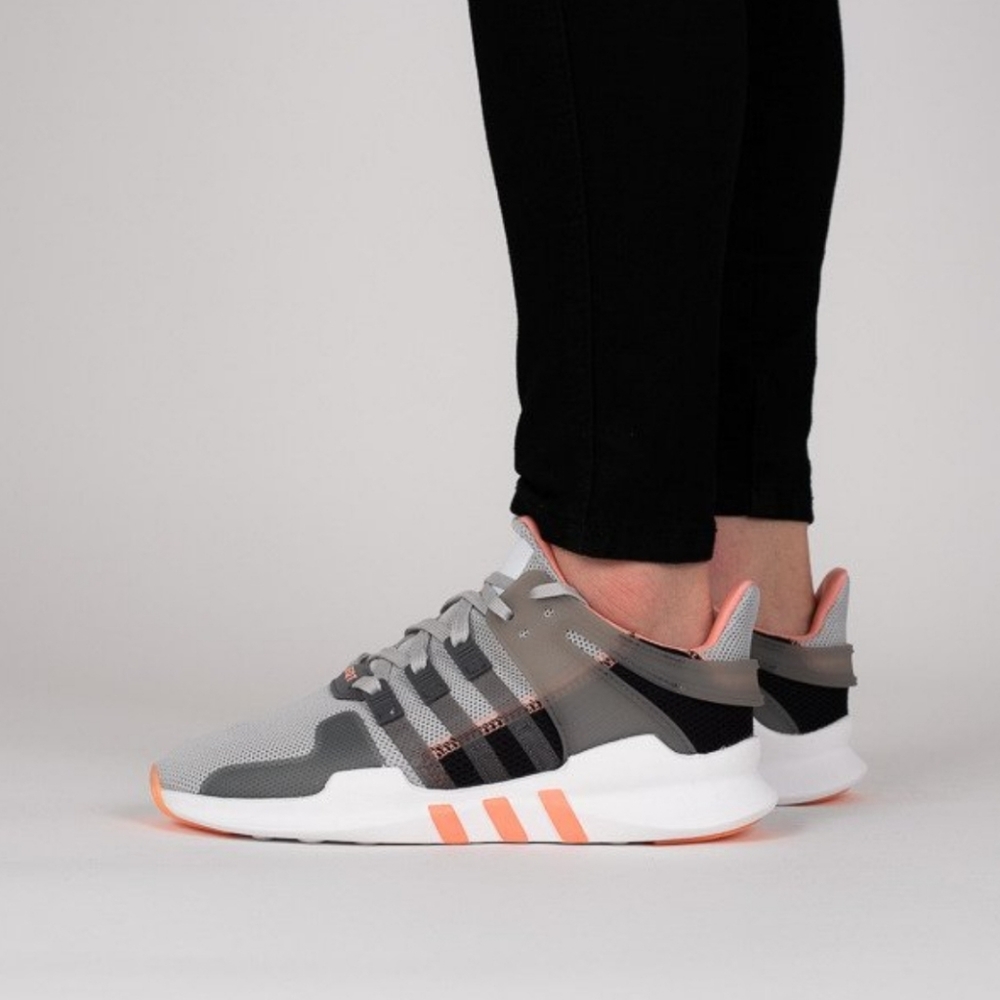 Adidas Women's EQT Support ADV Gray Coral Ortholite Running Shoe
